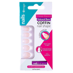 Invogue Acrylic French Bare Coffin Nails