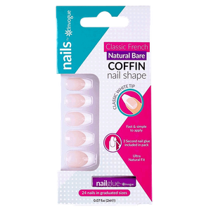 Invogue Acrylic French Bare Coffin Nails