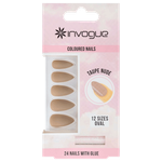 Invogue Oval Nails - Taupe Nude