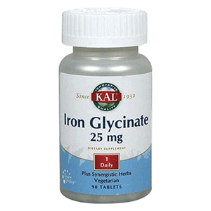 أقراص غليسينات الحديد بتركيز 25 ملج من كال