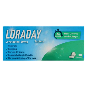 Loraday Antihistamine 10 mg Tablets
