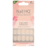 Nail Hq Square French Nails With Glow