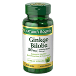 Nature's Bounty Ginkgo Biloba 120 mg Capsules