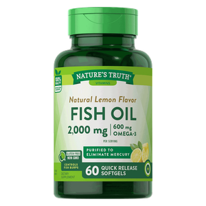 Nature's Truth Odorless Lemon Flavor Fish Oil Capsules