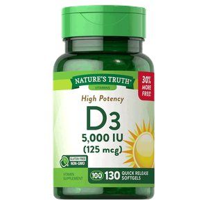 Nature's Truth Vitamin D3 5000 IU Tablets