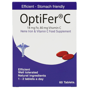 OptiFer C 18 mg Fe & 80 mg Vitamin C Tablets