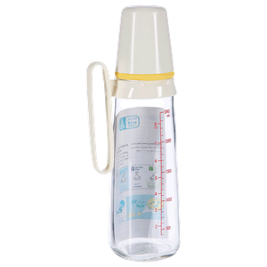 Pigeon Nursing Bottle with Handle Glass