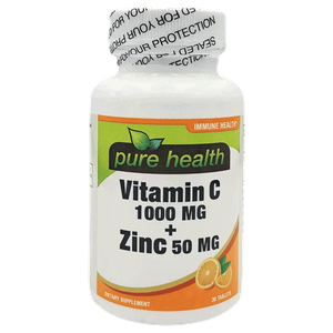 Pure Health Vitamin C & Zinc Tablets