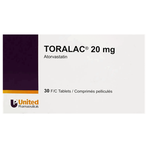 أقراص بتركيز 20 ملج من تورالاك