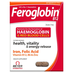 كبسولات فيروجلوبين وبي 12 من فيتابيولتيكس