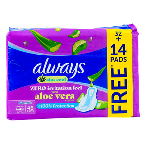 Always Aloe Cool Maxi Thick Long Pads