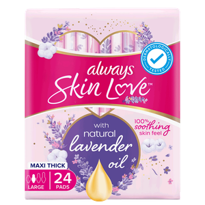 Always Skin Love Large Lavender Pads