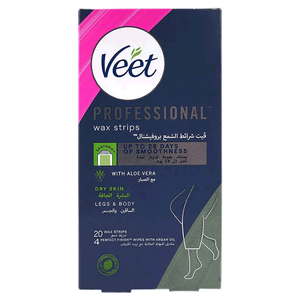 Veet Body & Legs Wax Strips for Dry Skin 