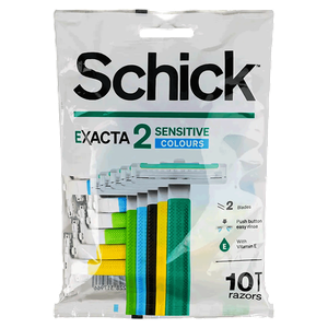 Schick Exacta 2 Sensitive Colors Men's Razors
