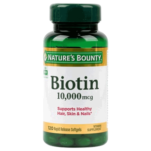 كبسولات البيوتين من نيتشرز باونتي - 10000 ميكروجرام