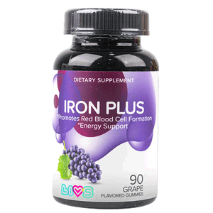 Livs Grape Iron Plus Gummies