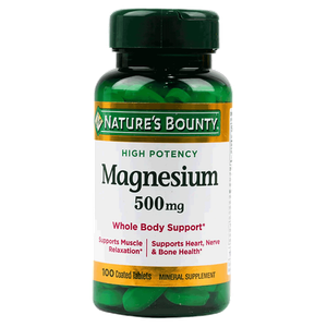 Nature's Bounty 500 mg Magnesium Tablets