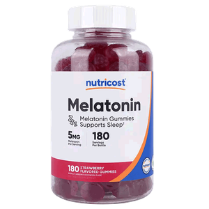 حلوى الميلاتونين بنكهة الفراولة بتركيز 5 ملج من نوتريكوست