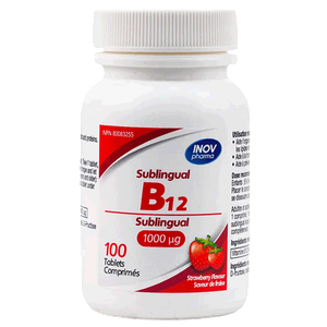 أقراص فيتامين ب12 تحت اللسان من إينوف فارما - 1000 ميكروجرام