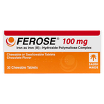 Ferose100 mg Iron Tablets