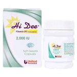 Hi Dee Vitamin D3 Capsules - 2000 IU 