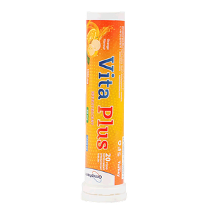 Vita Plus Vitamin C, Zinc & Vitamin D3 Effervescent Tablets