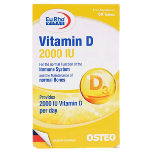 EuRho Vital Vitamin D3 Tablets - 2000 IU