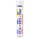 Novaclear Orange Vitamin D3, Vitamin C & Zinc Effervescent Tablets