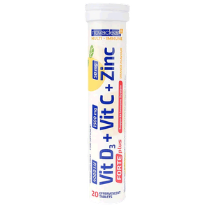 Novaclear Orange Vitamin D3, Vitamin C & Zinc Effervescent Tablets