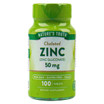 Nature's Truth 50 mg Zinc Tablets