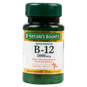 Nature's Bounty B12 Tablets - 5000mcg