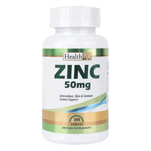 Health Rx 50 mg Zinc Tablets 