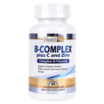 كبسولات فيتامين ب المركب، وفيتامين ج، والزنك من هيلث آر إكس
