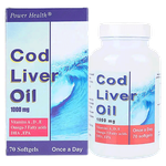 Power Health 1000 mg Cod Liver Oil Capsules