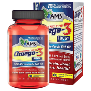 AMS 1000 mg Omega-3 Capsules -