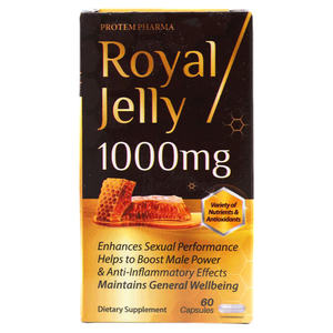 كبسولات غذاء ملكات النحل بتركيز 1000 مجم من بروتيم فارما