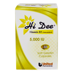 Hi Dee Vitamin D3 Capsules - 5000 IU