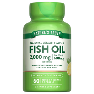 Nature's Truth Lemon Fish Oil Capsules - 2000mg