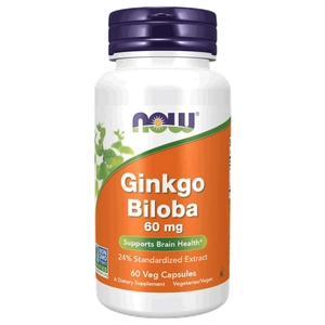 Now Ginkgo Biloba Capsules - 60mg