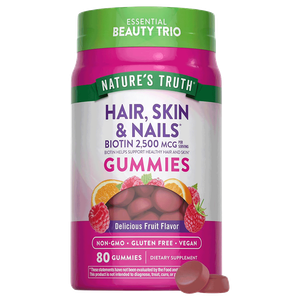 Nature's Truth Biotin Hair, Skin & Nails Gummies - 2500 mcg