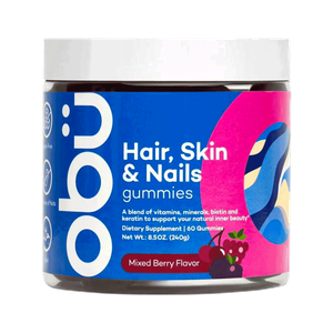 Obu Mixed Berry Hair,Skin & Nails Gummies