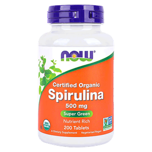 Now Spirulina 500 mg Tablets