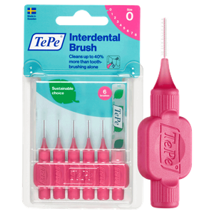 TePe Size 0 Pink Interdental Brush - 0.4 mm