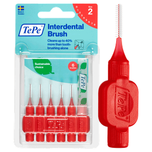 TePe Size 2 Red Interdental Brush - 0.5 mm