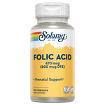 Solaray Folic Acid 800 mcg Capsules