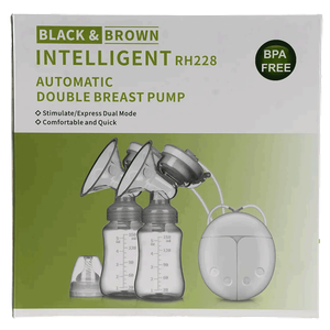 Black & Brown Automatic Double Breast Pump