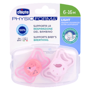Chicco Light Pink PhysioForma Pacifier - (6-16 Months)