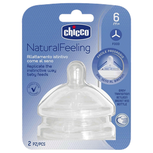 Chicco Natural Feeling Food Nipple - (6+ Months)