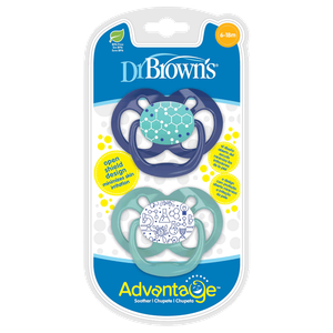 Dr. Brown's Blue Advantage Pacifier - (6-18 Months)