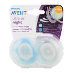 Philips Avent Ultra Air Glow Soother for Boy - (6-18 Months)